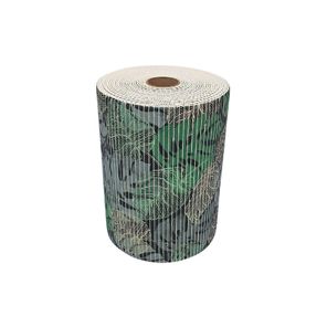 Tapete Antiderrapante Tropical Rolo 43cm x 15m Folhagem Kapazi