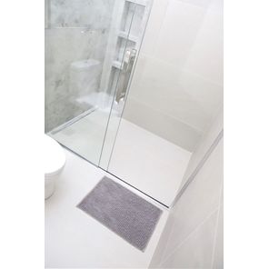 Tapete Joy para Banheiro 70cm x 130cm Cinza Kapazi