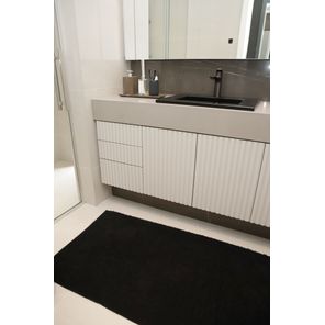 Tapete Joy para Banheiro 70cm x 130cm Preto Kapazi