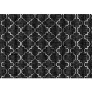 Tapete Antiderrapante Tropical 43cm x 65cm Árabe Preto Kapazi
