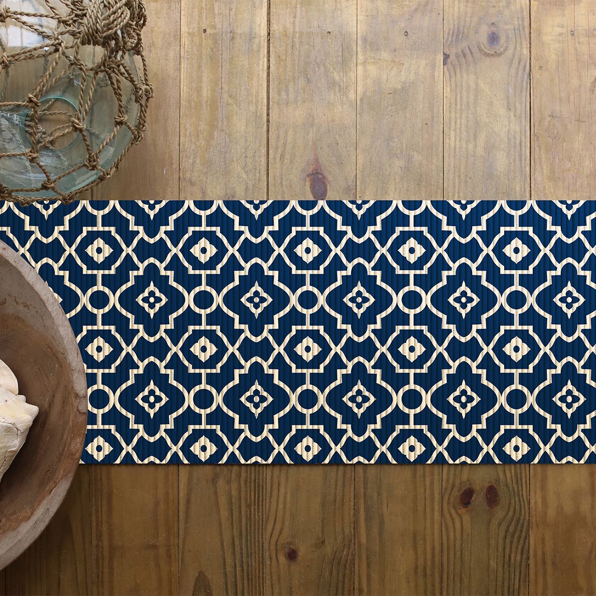 Passadeira Cozinha Tropical Arabesco 43cm x 130cm Kapazi - Kapazi