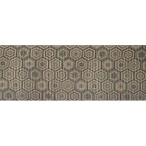 Passadeira Antiderrapante Tropical 43cm x 1,3m Hexa Cinza Kapazi