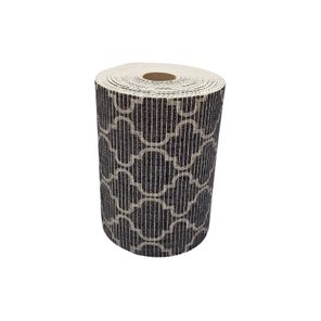 Tapete Antiderrapante Tropical Rolo 43cm x 15m Árabe Preto Kapazi