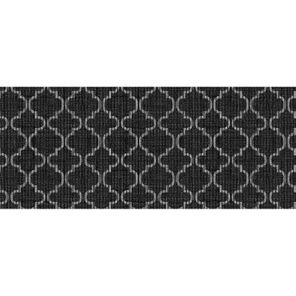Tapete Antiderrapante Tropical Rolo 43cm x 15m Árabe Preto Kapazi