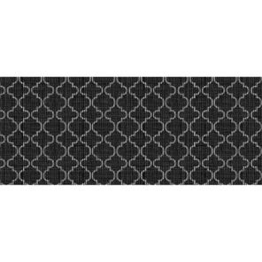 Passadeira Antiderrapante Tropical Rolo 65cm x 15m Árabe Preto Kapazi