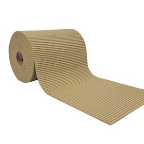 Tapete Antiderrapante Tropical Rolo 65cm x 15m Bege Kapazi