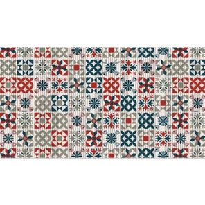 Tapete Antiderrapante Tropical 43cm x 130cm Azulejos Kapazi