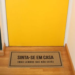 Capacho Vinil Long 2.0 30cm x 70cm Sinta-se em Casa Kapazi