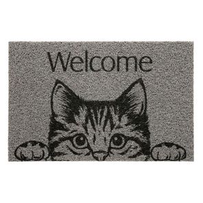 Capacho Vinil Pet 40cm x 60cm Cat Welcome Kapazi