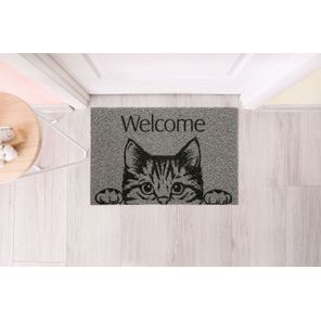 Capacho Vinil Pet 40cm x 60cm Cat Welcome Kapazi