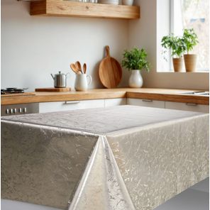 Toalha Premium Metalizada Rolo de 1,37m x 20m Arabesco Ouro Kapazi