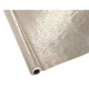 Toalha Premium Metalizada Rolo de 1,37m x 20m Arabesco Ouro Kapazi