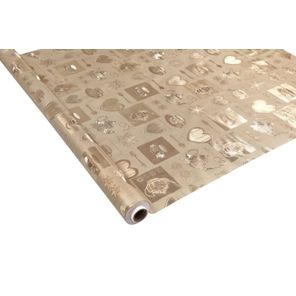 Toalha Premium Metalizada Rolo de 1,37m x 20m Café Deluxe Kapazi