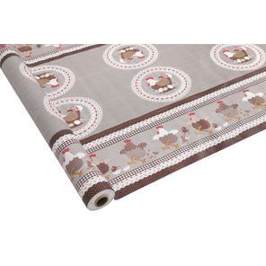 Toalha de Mesa Carinho Rolo 1,37m x 30m Galinha Clássica Kapazi