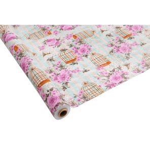 Toalha de Mesa Carinho Rolo 1,37m x 30m Gaiolas Kapazi