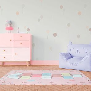 Tapete Comfort Kids 100cm x 120cm Amarelinha Kapazi