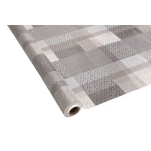 Toalha de Mesa Classic Rolo 1,37m x 20m Geométrico Cinza Kapazi