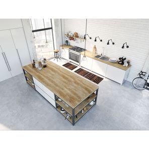 Tapete para Cozinha Cleankasa 50cm x 70cm Bon Apetit Kapazi