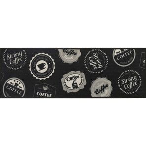 Passadeira para Cozinha Cleankasa 50cm x 1,2m Selos Café Kapazi
