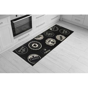 Passadeira para Cozinha Cleankasa 50cm x 1,2m Selos Café Kapazi
