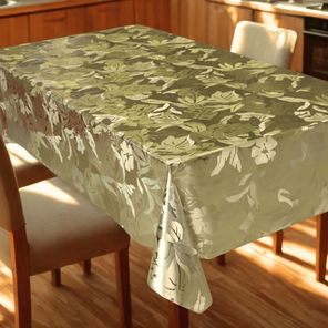 Toalha de Mesa Metalizada 8 Lugares 1,4m x 2,5m Jardim Brilhante Kapazi