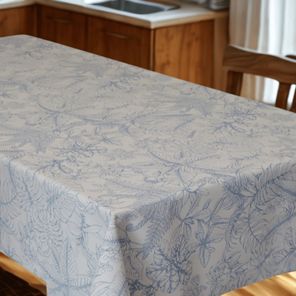 Toalha de Mesa Soft Touch 8 Lugares 1,4m x 2,5m Blue Spring Kapazi