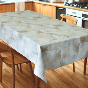 Toalha de Mesa Prime 6 Lugares 1,4m x 2m Blocos Verdejantes Kapazi
