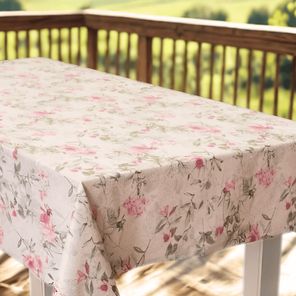 Toalha de Mesa Prime 8 Lugares 1,4m x 2,5m Poesia Floral Kapazi