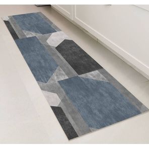 Passadeira Cozinha Antiderrapante Super Splash Cinza Eclipse 60cm x 180cm Kapazi