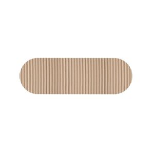 Passadeira Cozinha Antiderrapante Tropical Bege 43cm x 130cm Kapazi