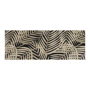 Passadeira Cozinha Antiderrapante Flex Folhas 43cm x 180cm Kapazi