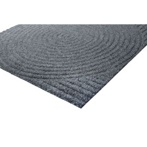 Tapete Entrada Flow Preto 60x90cm Kapazi