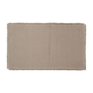 Tapete Banheiro Antiderrapante Waffle Marrom 50x80cm Kapazi
