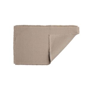 Tapete Banheiro Antiderrapante Waffle Marrom 50x80cm Kapazi
