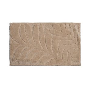 Tapete Banheiro Antiderrapante Botanik Bege 50x80cm Kapazi