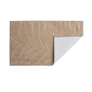 Tapete Banheiro Antiderrapante Botanik Bege 50x80cm Kapazi