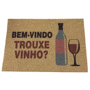 Tapete Capacho Entrada Vinil GPA Vinho 40cm x 60cm Kapazi