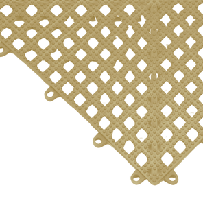 Piso Modular Antiderrapante Acqua Kap Bege 30cm x 30cm Kit 6 Peças Kapazi