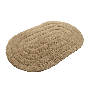 Tapete Banheiro Antiderrapante Allegro Oval Linen 40cm x 60cm Kapazi