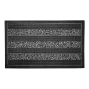 Tapete Capacho Entrada Emborrachado Cactos Pro Cinza 45cm x 75cm Kapazi