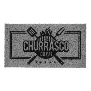 Tapete Capacho Churrasqueira Vinil Churrasco do Pai 60cm x 100cm Kapazi