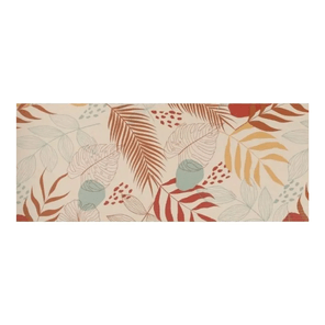 Passadeira Cozinha Antiderrapante Flex Folhagem 43cm x 180cm Kapazi